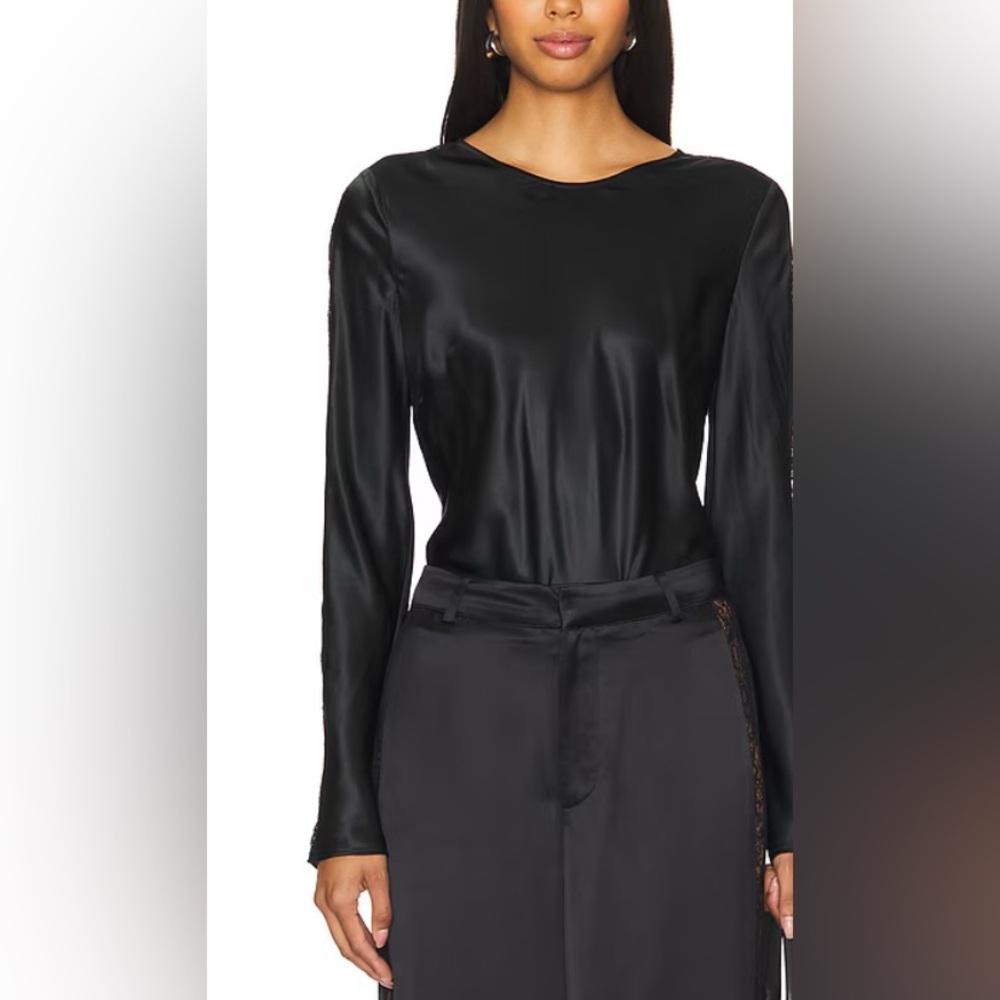 NWT Silk Antonio Melani Elegant Black Women's blouse
